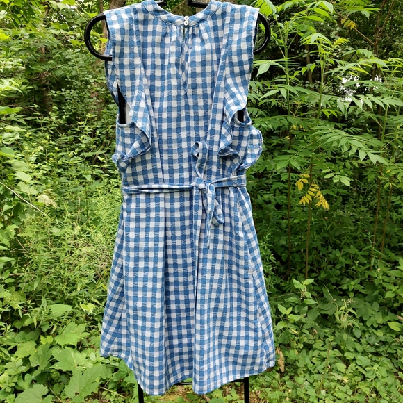 Blue Gingham Dress by Entro - Picture 2 of 7